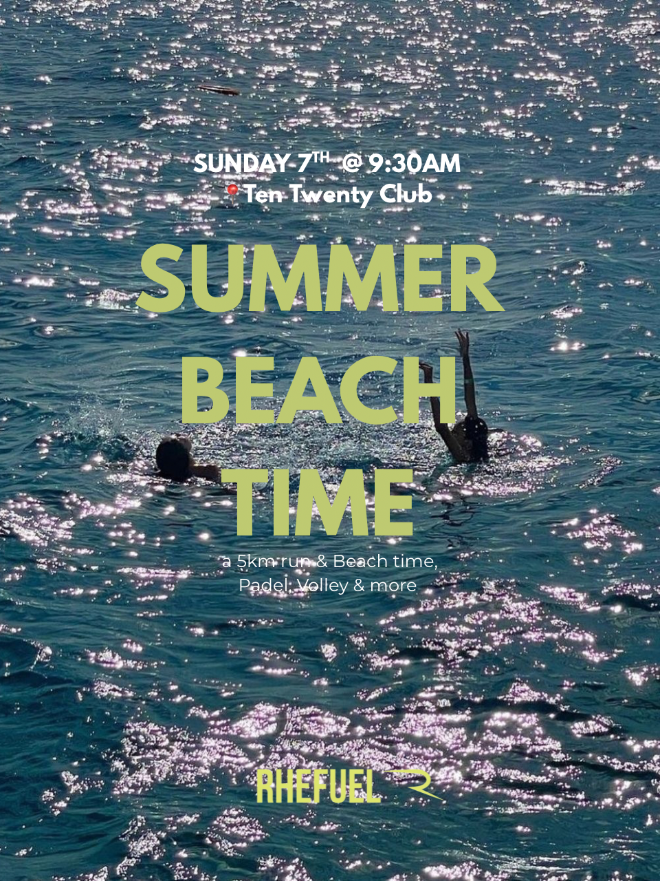 5KM & BEACH VIBES - SUNDAY 7TH @ 9:30AM